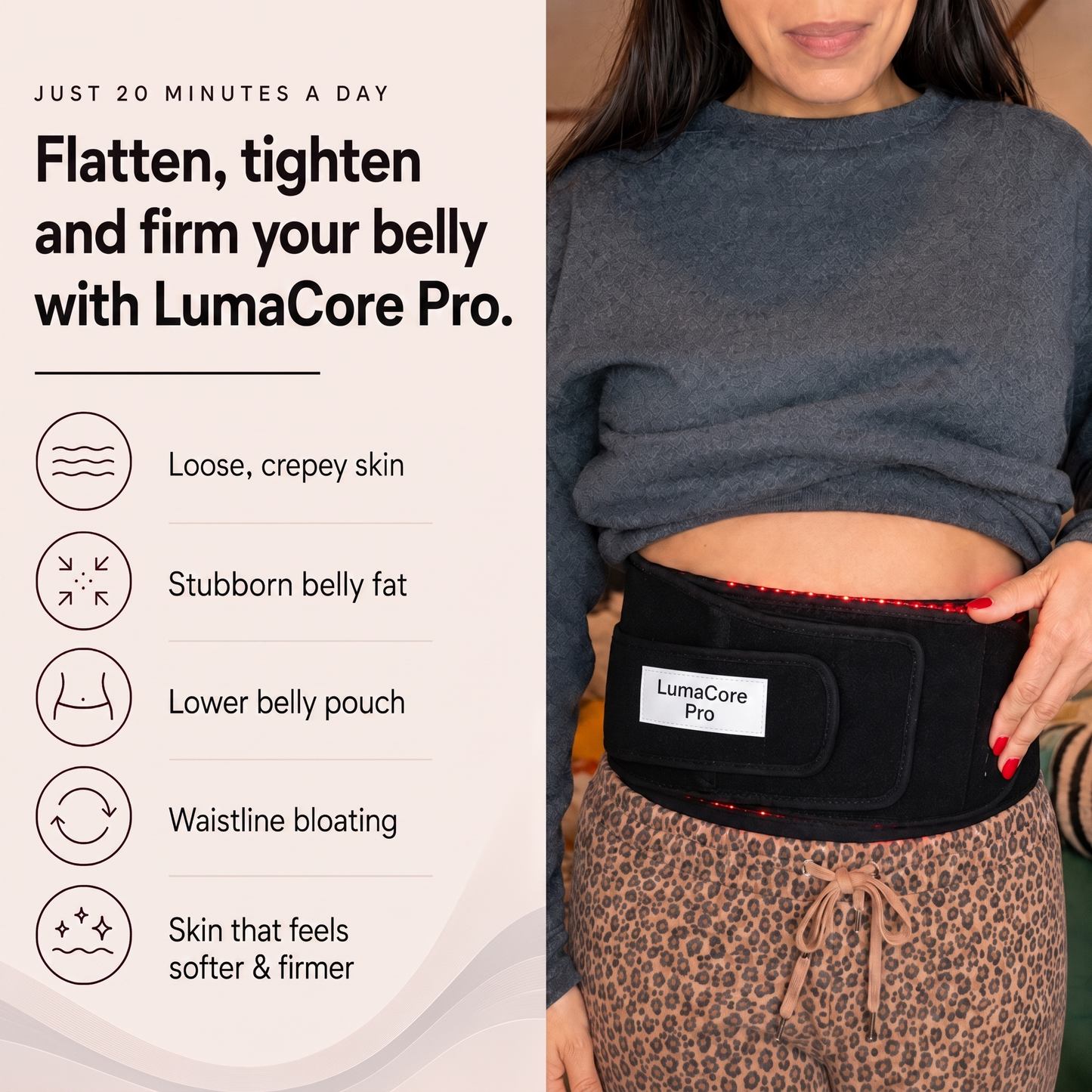 Orvano LumaCore Pro™ Red Light Therapy Belt
